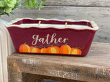 "Gather" Cake Pan Soy Candle- Cornucopia