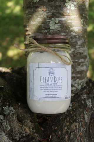 Ocean Rose Soy Candle