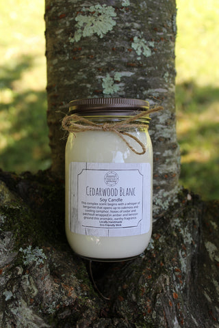 Cedarwood Blanc Soy Candle